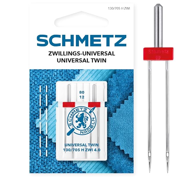Ago gemello Schmetz Universal 4,0/80, fotografia di prodotto
