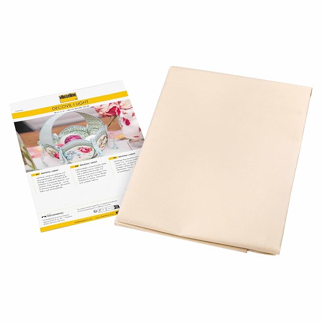 Teletta termoadesiva Vlieseline Decovil Light beige, taglio da un metro