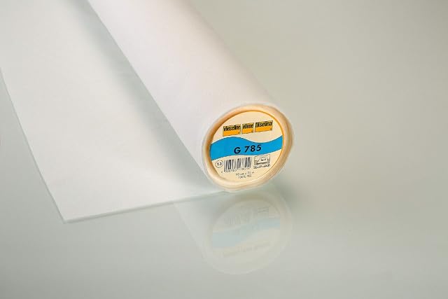 Teletta tessuta termoadesiva Vlieseline G785 bianca, sul rotolo